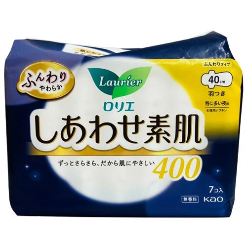 ロリエ　しあわせ素肌　特に多い夜用40ｃｍ　羽つき　7個4901301262912 -ki