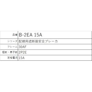 テンパール B-2EA 15A B-2Eシリー...の詳細画像1