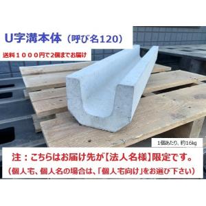 法人様限定 コンクリU字溝本体１２０ L＝６００mm お届けエリア本州限定