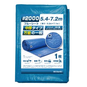 ブルーシート 10m×20m 厚手 #3000 防水シート レジャーシート ビニール