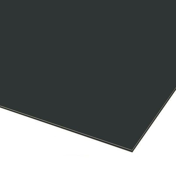 アルミ複合板 ブラック 厚み3mm 600×900mm 縮小カット1枚無料 (両面つや無) ●業務用