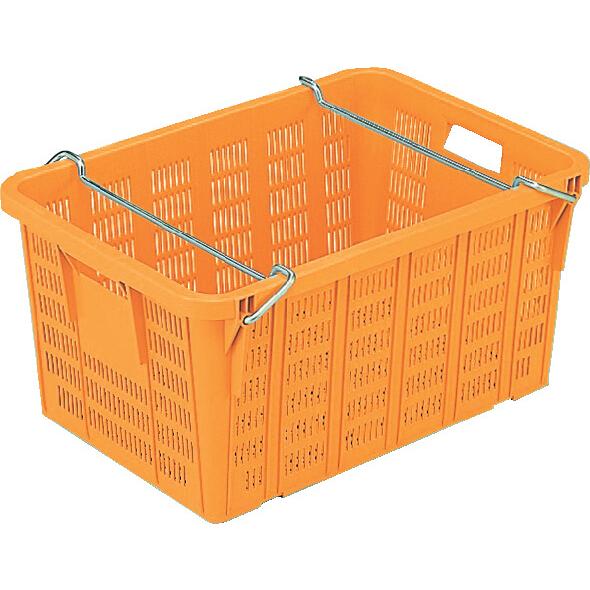 サンテナーA#80-2ハンドル付 オレンジ (メッキ) 【5個セット】 107601-01 サンコー...