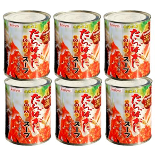 北海道産 たらばがにてっぽう汁 缶詰［切身入］400g 【6個セット】海洋食品【北海道・沖縄＋550...