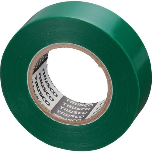 ビニールテープ TRUSCO 脱鉛タイプビニールテープ 緑 19 mm × 10 m 10巻入り 《...