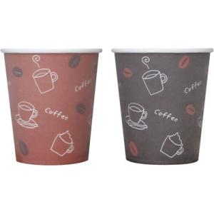 アベシン 発泡断熱ＡＳホット８オンスＳカフェ新《発注単位：袋(50個)》 （Y012332）【紙コッ...