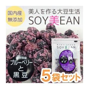 SOY美EAN（ソイビーン）ブルーベリーと黒豆（68g） 5袋セット 宮本邦製菓 内容量リニューアル...