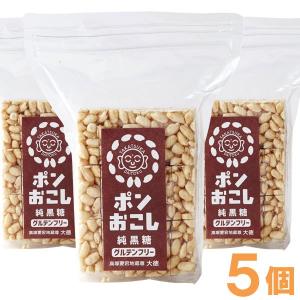 ポンおこし（純黒糖）（45g） 5個セット 大徳｜shizenkan