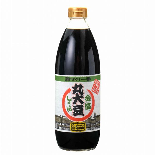 金笛丸大豆しょうゆ（1L）ビン 笛木醤油