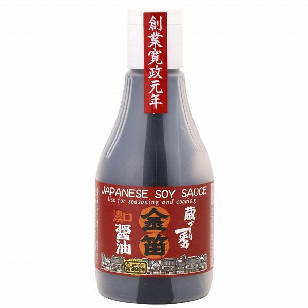 蔵づくり一番 金笛濃口醤油ボトル（200ml（総重量約264g）） 笛木醤油