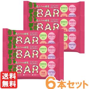 青パパイヤ酵素入りカカオベリーバー（35g） 6本セット 三旺インターナショナル メール便送料無料の場合代引・同梱不可