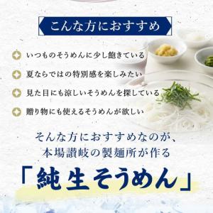 そうめん 讃岐 生そうめん 純生 8人前 選べ...の詳細画像2