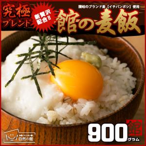 国産 もち麦配合 ブレンド麦飯 送料無料 館の麦めし900g もち麦 押し麦 丸麦 ダイエット 訳あり グルメ 簡易包装 非常食 もちプチ