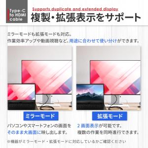 HDMI 変換ケーブル Type-C 変換アダ...の詳細画像2
