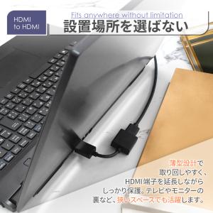 HDMI 延長アダプタ 90度 角度 オス メ...の詳細画像2