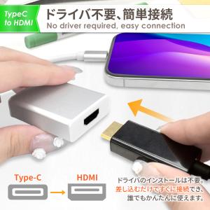 Type-C HDMI 変換アダプタ アダプタ...の詳細画像1