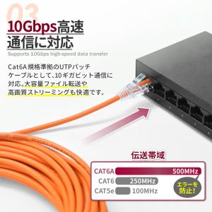 LANケーブル Cat6A 10Gbps 20...の詳細画像5