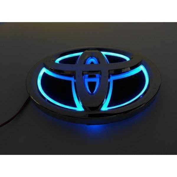 トヨタ 5D LEDエンブレム 交換式 162ｍｍ×111ｍｍ ブルー