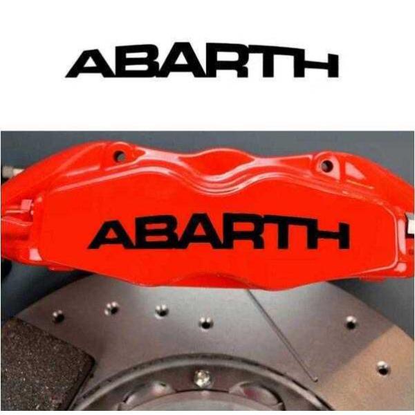 ABARTH 耐熱 デカール ステッカー ドレスアップ ブレーキキャリパー/カバー エンブレム アバ...
