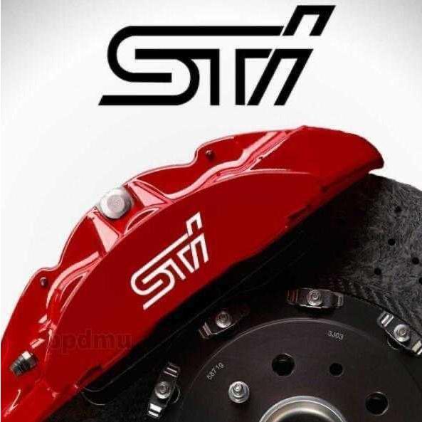 STI 旧モデル 耐熱デカール ステッカー ドレスアップ ブレーキキャリパー/カバー WRX インプ...
