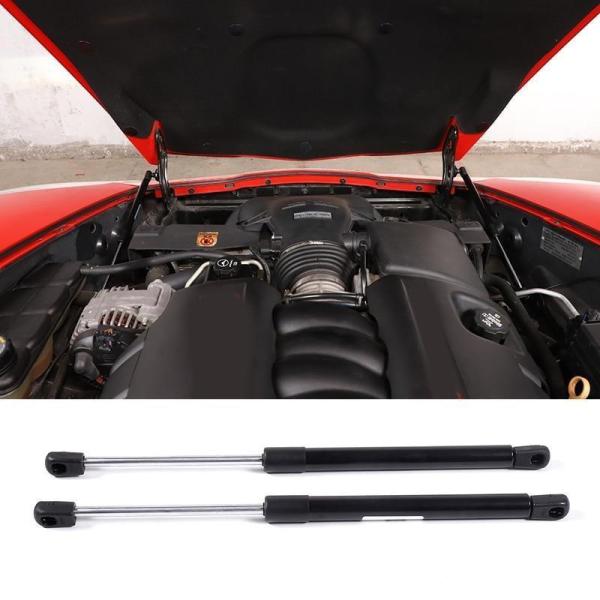シボレー コルベットC6 2005-2013カーボンブラックカーフード油圧ロッド車内装カスタムアクセ...