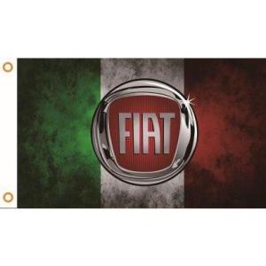 フィアット Fiat 現行ロゴタイプ トリコローレ(トリコロール) イタリア三色旗 イタリア国旗 背...