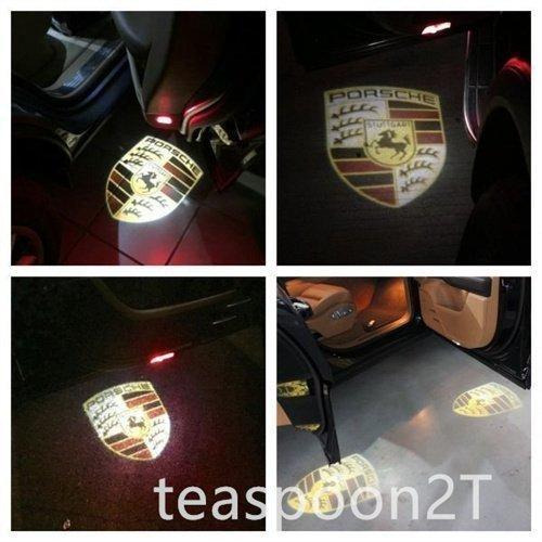 ポルシェ ロゴ LED カーテシ ライト 911 パナメーラ ケイマン ボクスター 交換タイプ マー...