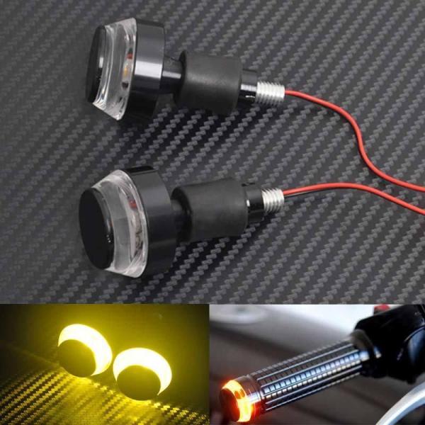 ドゥカティ 22mm ハンドルバー プラグ LED ターンシグナル ライト インジケーター 12V ...