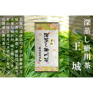 深蒸し茶 掛川 王城100g 一番茶100% 静岡茶 緑茶 煎茶