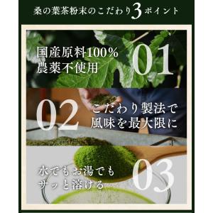 桑の葉茶 粉末 パウダー 国産 桑の葉 青汁 ...の詳細画像4
