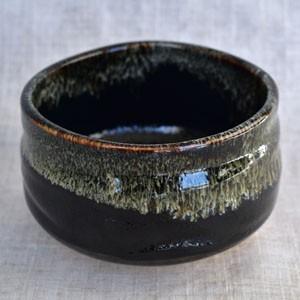 森川緑粉引き抹茶茶碗」抹茶碗 (茶器 茶道 茶道具 器 抹茶茶碗)お茶の