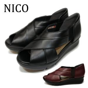 ニコ（NICO） サンダル 靴 厚底 日本製 本革 天然皮革 レディース