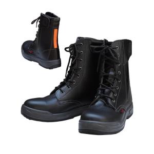 消防業務・救助大会用 軽量革靴（編上げ）【R400F】チャック付