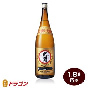 送料無料 大関 特撰 金冠 本醸造 1800ml×6本 清酒 日本酒 1800ml P箱発送