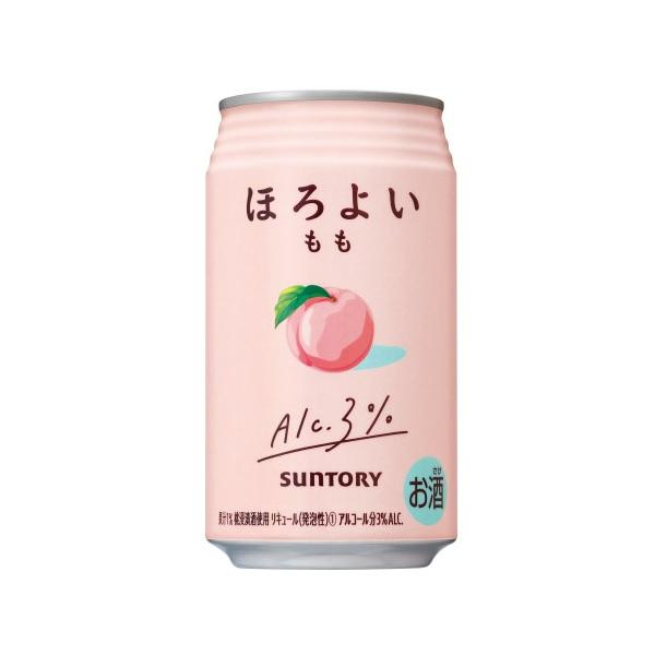 送料無料 サントリーチューハイ  ほろよい もも  350ml×24本 1ケース