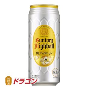 送料無料／サントリー 角ハイボール缶 500ml×24缶 1ケース｜shochuya-doragon