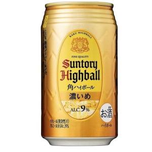 サントリー 角ハイボール缶 濃いめ  350ml 1ケース（24本入）｜shochuya-doragon