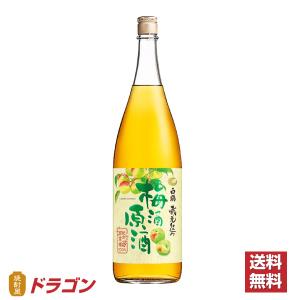 送料無料 白鶴 梅酒原酒 1.8×6本 1ケース 紀州南高梅100％ 1800ml瓶 プラ箱発送｜shochuya-doragon