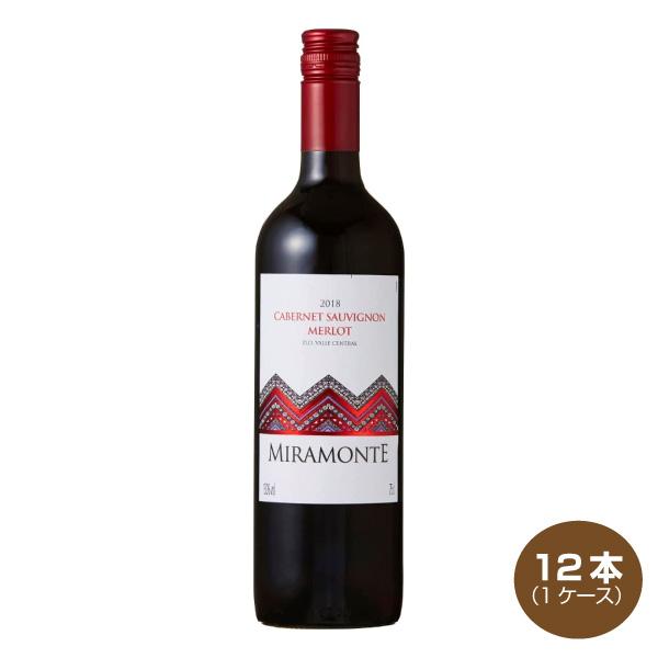 送料無料 ミラモンテ 赤ワイン 750ml×12本 1ケース チリ