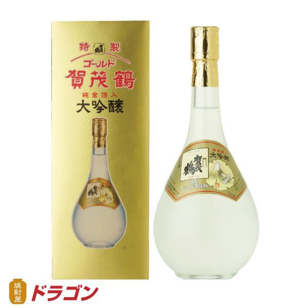 大吟醸 特製ゴールド賀茂鶴 720ml 化粧箱入 純金箔入  GK-B1 ギフト 贈り物 清酒 日本...