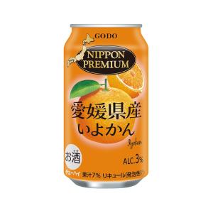 送料無料 NIPPON PREMIUM 愛媛県産いよかん チューハイ 3% 350ml×24本 1ケース 合同酒精 ニッポンプレミアム｜shochuya-doragon