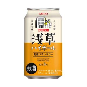 全国送料無料 浅草ハイボール 電氣ブランサワー 5% 350ml×24本 1ケース 電気ブラン チューハイ 合同酒精 あすつく｜shochuya-doragon