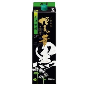 博多の華 黒麹のそば焼酎 25度 1.8Lパック 1800ml 福徳長酒類 本格焼酎 はかたのはな