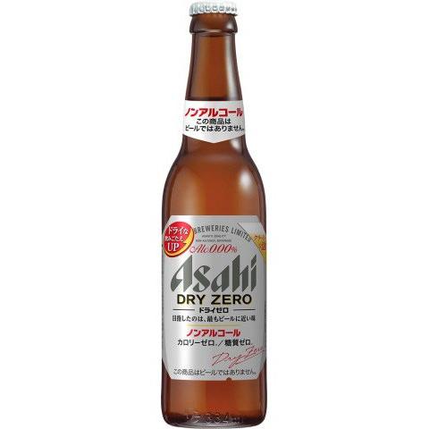 送料無料 アサヒ ドライゼロ 334ml 小瓶 30本入り １ケース ノンアルコールビール 容器代込