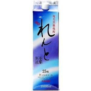 れんと 黒糖焼酎 25度 1800mlパック 奄美大島開運酒造 1.8L｜焼酎屋ドラゴン