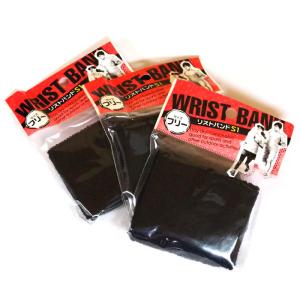リストバンド 2枚セット ブラック　フリーサイズ