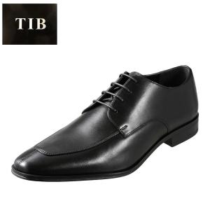 ティーアイビー T.I.B TIB-9803 メンズ ビジネスシューズ Uチップ 本革 牛革 小さいサイズ ブラック