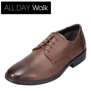 オールディ・ウォーク ALL DAY Walk ADM 0060 メンズ ビジネスシューズ 透湿 防水 プレーントゥ ダークブラウン｜shoe-chiyoda