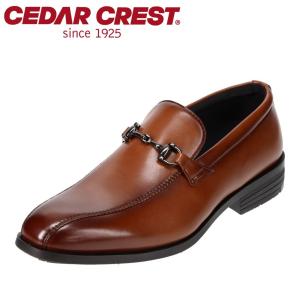 【SALE】ビジネスシューズ ビット 軽量 超撥水 ストレッチ CEDAR CREST CC-1340 ライトブラウン｜shoe-chiyoda