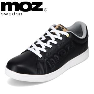 モズ スウェーデン MOZ sweden 3226 メンズ スニーカー コートスニーカー 軽量 クッション性 フィット感 人気 ブランド ブラック｜shoe-chiyoda