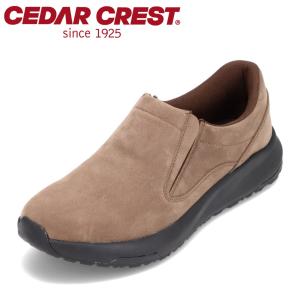 【SALE】セダークレスト CEDAR CREST CC1781 メンズ スニーカー スリッポン アウトドアシューズ 防水 晴雨兼用 キャンプ ブラウン｜shoe-chiyoda